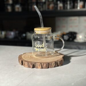 كاسة جود مورننج بغطاي ومصاصة