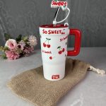 كوب زجاجي انيق كرز