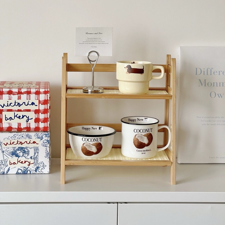 img_0879 ستاند خشبي رفين حجم صغير 18*28*26 سم - الصورة 1