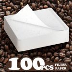 فلاتر قهوة مربع احترافي (100 فلتر) ابيض