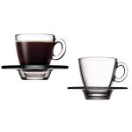 طقم 6 فناجين اسبرسو مع صحون