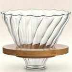 دربر V60 مع قاعدة خشبية