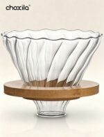 دربر V60 مع قاعدة خشبية